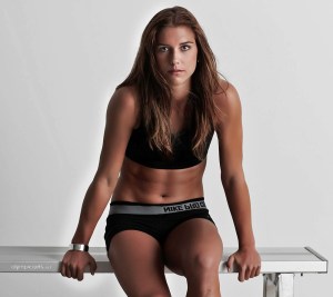 Alex Morgan poses for designer Vera Wang 
