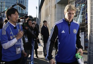 Torres arrives in Japan for the tournament