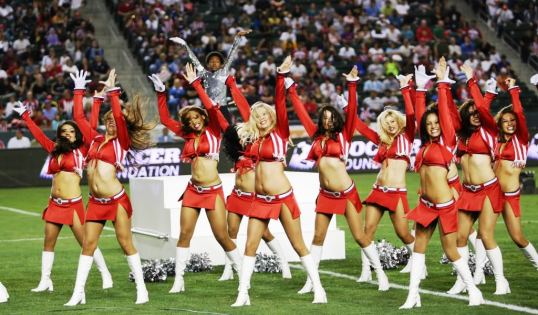 The Chiva Girls take centre stage during half time