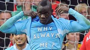 Always the victim - Balotelli shows his feelings in a match (Image by Reuters)