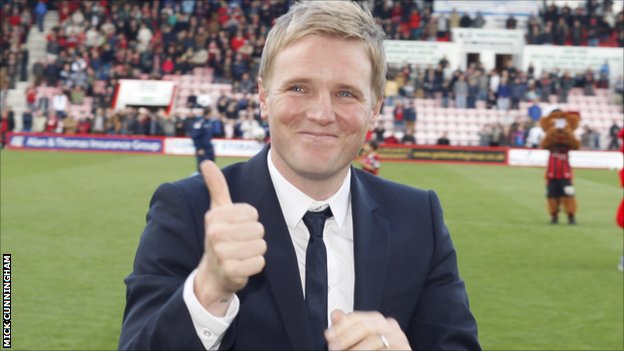 Next United Boss? Eddie Howe (Image from BBC)