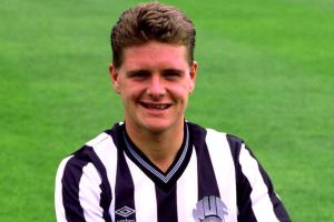 A young Gascoigne turns out for Newcastle (Image from Getty