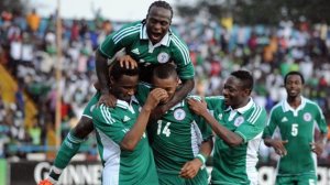Nigeria celebrate during AFCON (Image from Eurosport.com)