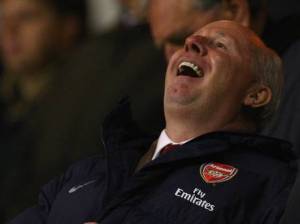 No Laughing matter - Brady to Leave Arsenal (Image from Getty)