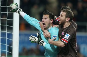 Philipp Tschauner celebrates his goal (Image from Getty)