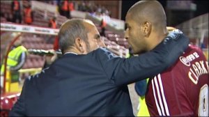 Di Canio and Clarke clash after match (Image from Getty)