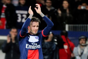 Au Reviour - Beckham bows out in Paris (Image from AFP)