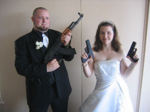 Guns at Weddings - Not a good idea  (Image from stockimages)