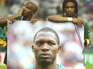 Cameroon remembers Foe before thier Confederations Cup final game against France  (Image from AFP)