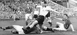 Murphy connects with Trautmann (Image from PA)