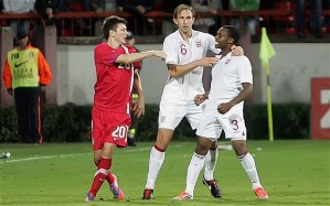 Danny Rose was subjected to racism taunts against Serbia  (Image from PA)