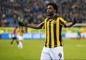 Wilfred Bony left Vitesse in the summer for Swansea (Image from Getty)