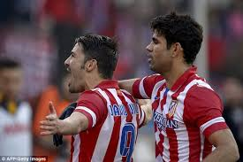 Diego Costa and David Villa  (Image from AFP Getty Images)