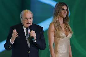 Sepp Blatter and Fernanda Lima at the Draw (Image from Getty)