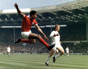 Benfica legend Eusebio in action  (Image from Getty)