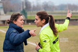 Tambini officiates a game in the lower leagues (Image from Giuseppe Photogra Etenziphy)