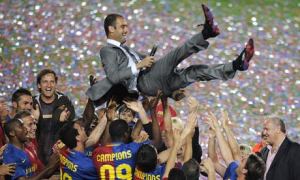 Guardiola built Barcelona into the most feared team in the world  (Image from Getty)