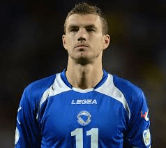 Dzeko will lead the line for Bosnia (Image from PA)