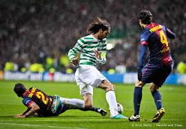 Celtic compete against Barcelona in the Champions League  (Image from UEFA)