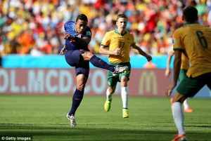 Depay's strike impressed the watching Van Gaal  (Image from Getty)