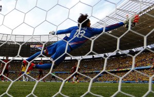 Wonder save by Ochoa to deny Neymar  (Image from AFP)