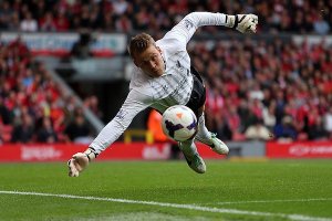Mignolet had a solid first season but can he repeat it? (Image from PA)