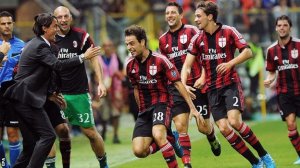 Milan grabbed all three points in an epic match with Parma (Image from Getty)