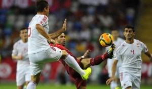 Portugal failed to break down Albania (Image from AFP)