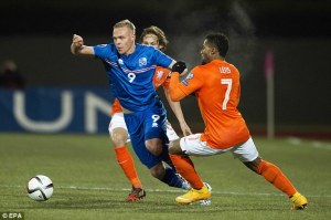 Iceland continue to show improvements with a well fought 2-0 win over Holland (Image from Getty)