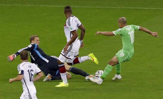 Neuer performed the role of sweeper keeper at the 2014 World Cup (Image from Getty)