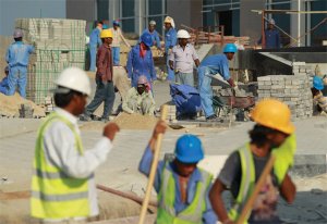 Ethical debates over Qatar's poor migrant working conditions continue (Image fro Getty)