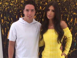 Anara Atanes, pictured with Nasri blasted Deschamps for not picking him for the World Cup (Image from Getty)