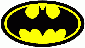 The original batman logo seen here has been adapted several times to bring it up to date with modern films  (Image from DC)