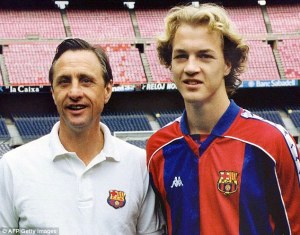 Father and Son - Yohan and Jordi Cruyff  (Image from AFP/Getty)