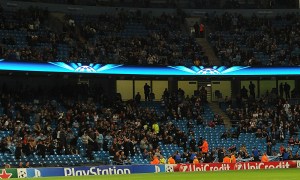 City fans stay away from Champions League matches  (Image from Getty)