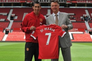 Big name arrivals like Di Maria please Van Gaal (Image from PA)