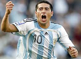 Riquelme played over 51 times for Argentina including at the 2006 World Cup (Image from Getty)