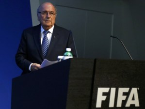 A weary Sepp Blatter resigns from FIFA (Image from Getty)