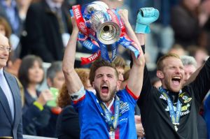 Inverness Caley Thistle celebrate their Scottish Cup win  (Image from PA)