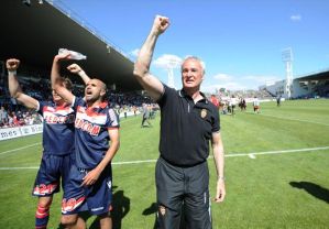 Monaco under Ranieri seal the Ligue 2 title (Image from Getty)