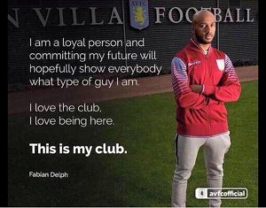Delph's released the above quote after signing his new deal in January  (Image from Getty)