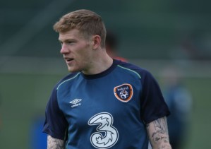 Former Wigan player James McClean was the victim of the abuse (Image from AFP)