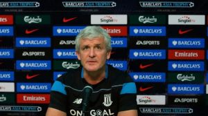 Mark Hughes is slowly building an impressive team at Stoke (Image from PA)