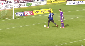 Leon Clarke scores an unopposed goal to tie the game  (Image from Sky)