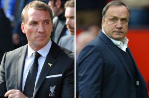 Fellow victims of the Moneyball effect? Rodgers and Advocaat  (Image from AFP)