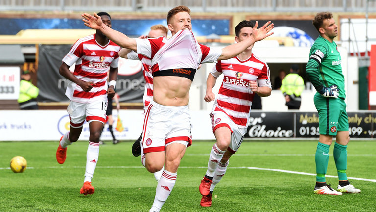 Greg Docherty's strike sunk Dundee United and ensured Hamilton had another season in the SPL (Image from Tumblr)