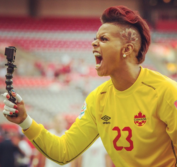 Passion is something that Karina has never lacked (Image from Karina LeBlanc's instagram)