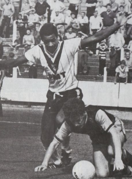 Mark Bright during his early days as a Port Vale player (Image from PVFC)
