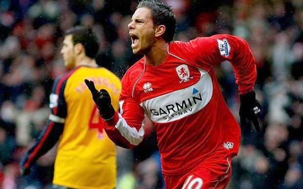 Jeremie Aliadiere at Middlesborough (Image from Tumblr)